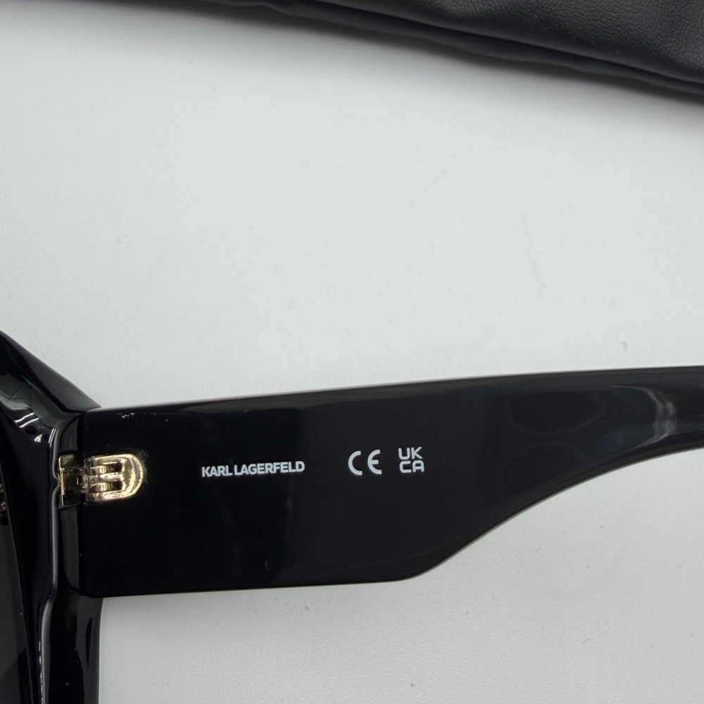 Karl Lagerfeld NEW Black Oversized Sunglasses - Picture 8 of 8
